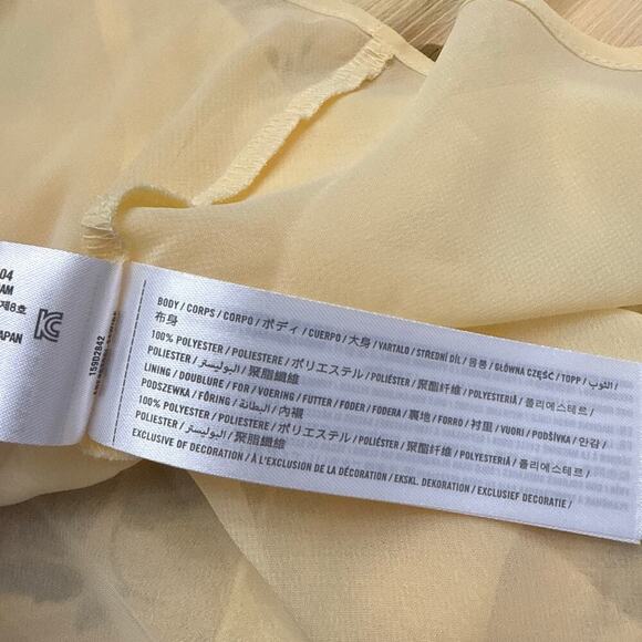 Abercrombie & Fitch Yellow Floral Maxi Dress Medium - Picture 3 of 13